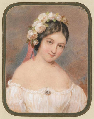 Emanuel Thomas Peter - Bildnis eines Fruleins mit weien Rosen im Haar.webp