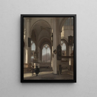 Emanuel de Witte - Interior of a Church.webp