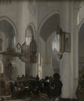 Emanuel de Witte - Interior of a Gothic Church.webp