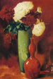 Blumenstrauß und Vasen - Emil Carlsen — gerahmtes Bild an der Wand