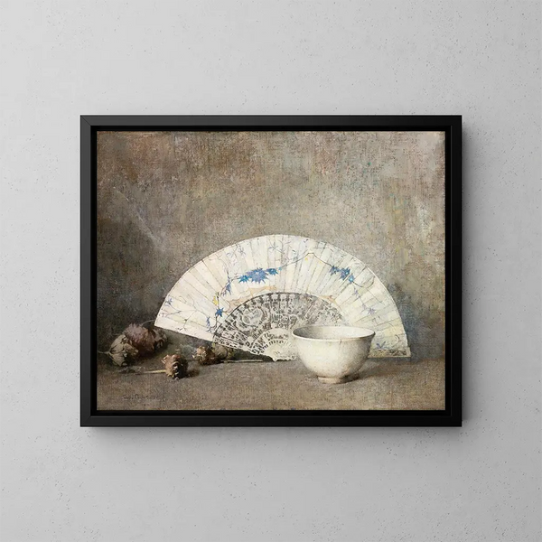 L'Éventail - Emil Carlsen — gerahmtes Bild an der Wand