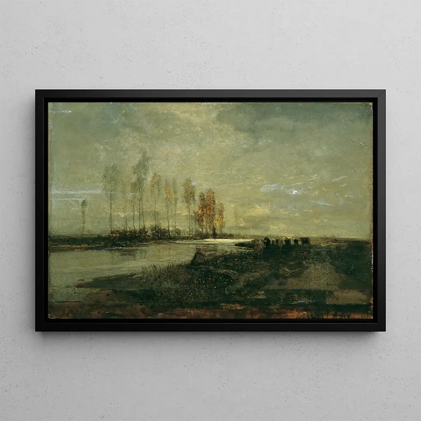 Emil Jakob Schindler - An der Thaya bei Lundenburg II.webp