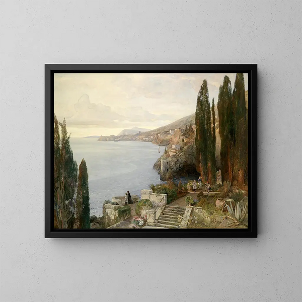 Blick auf Ragusa - Emil Jakob Schindler — gerahmtes Bild an der Wand
