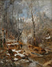 Atmosphäre im Februar, vor - Frühling im Wienerwald - Emil Jakob Schindler — Ansicht des Kunstwerks