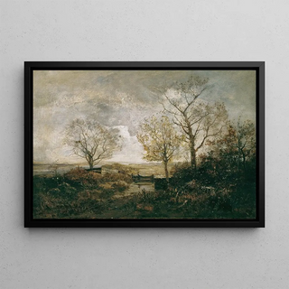 Emil Jakob Schindler - Herbstlandschaft am Fluss.webp
