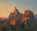 Paesaggio con chiesa al crepuscolo - Emil Ludwig Lühr — vista dell’opera