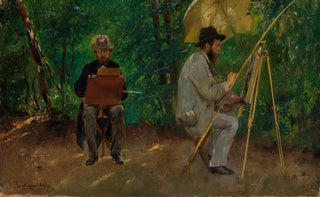 Emil Lugo - Edmund Kanoldt und Emil Lugo im Freien malend.webp