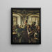 Interno di una taverna bavarese - Emil Rau — quadro incorniciato alla parete