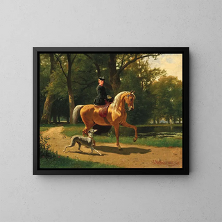 Emil Volkers - A Young Lady on Horseback.webp