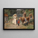 Besuch auf einem Bauernhof - Émile-Charles Dameron — gerahmtes Bild an der Wand