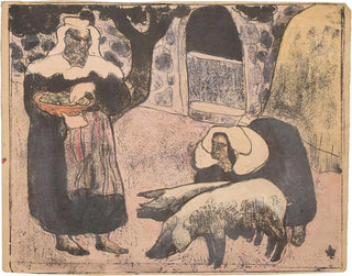 Emile Bernard - Bretonne nourissant les cochons.webp