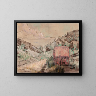 Emile Bernard - Red Cabin on a Hillside.webp