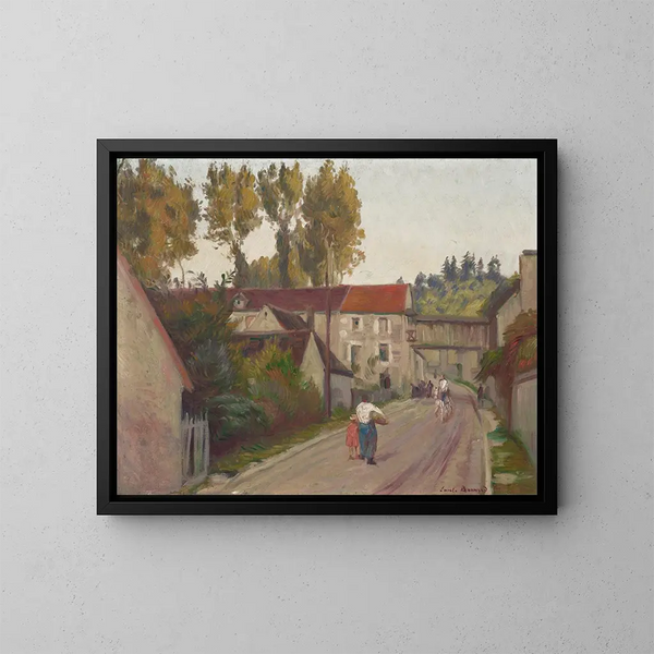 Vue de tonnerre ou Le Moulin d'enfer - Émile Bernard — gerahmtes Bild an der Wand