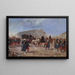 Der Tag nach der Schlacht von Frœschwiller August 1870 - Émile Brisset — gerahmtes Bild an der Wand