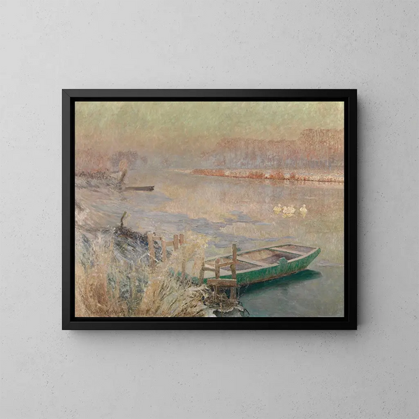 Inverno - Émile Claus — quadro incorniciato alla parete