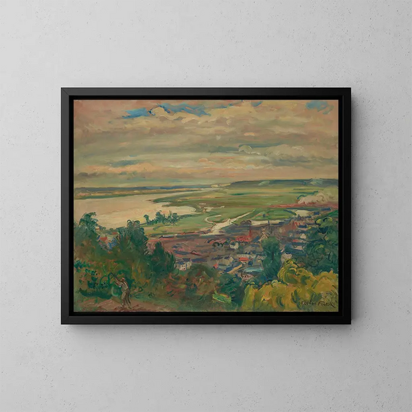 L'estuaire di Honfleur - Émile Othon Friesz — quadro incorniciato alla parete