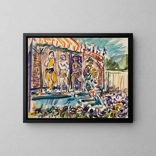 Lo spettacolo - Émile Othon Friesz — quadro incorniciato alla parete