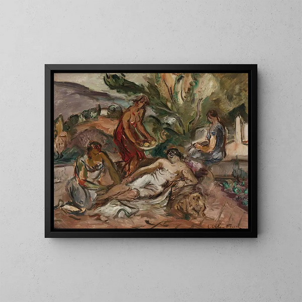Le Bagnanti - Émile Othon Friesz — quadro incorniciato alla parete