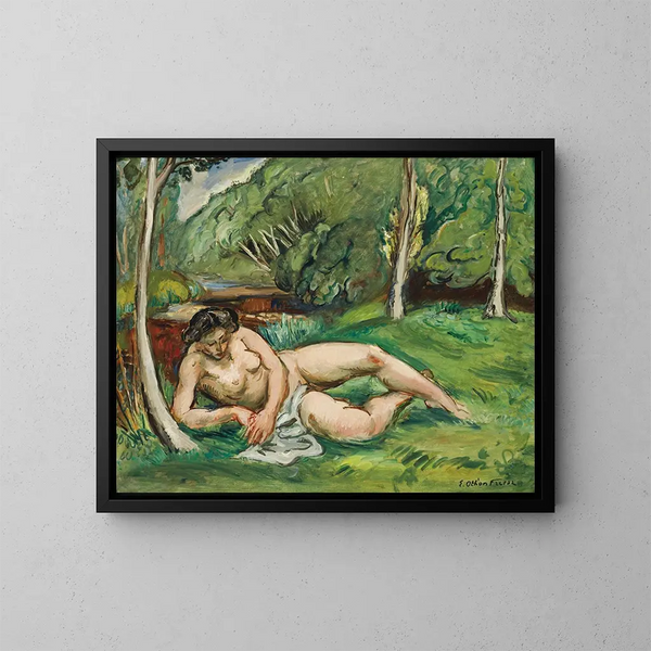 Nu allungé dans un paysage - Émile Othon Friesz — quadro incorniciato alla parete