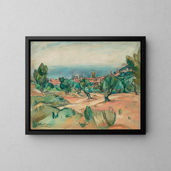 Paesaggio a Cassis - Émile Othon Friesz — quadro incorniciato alla parete
