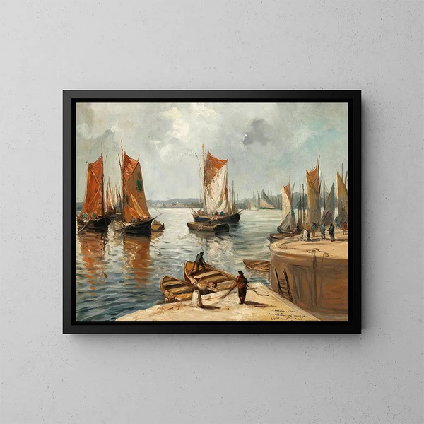 Port normand - Émile Othon Friesz — quadro incorniciato alla parete