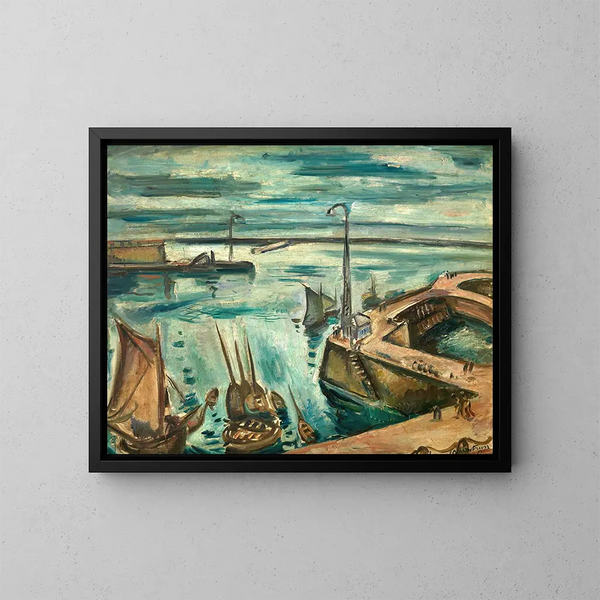 Il Porto di Le Havre - Émile Othon Friesz — quadro incorniciato alla parete