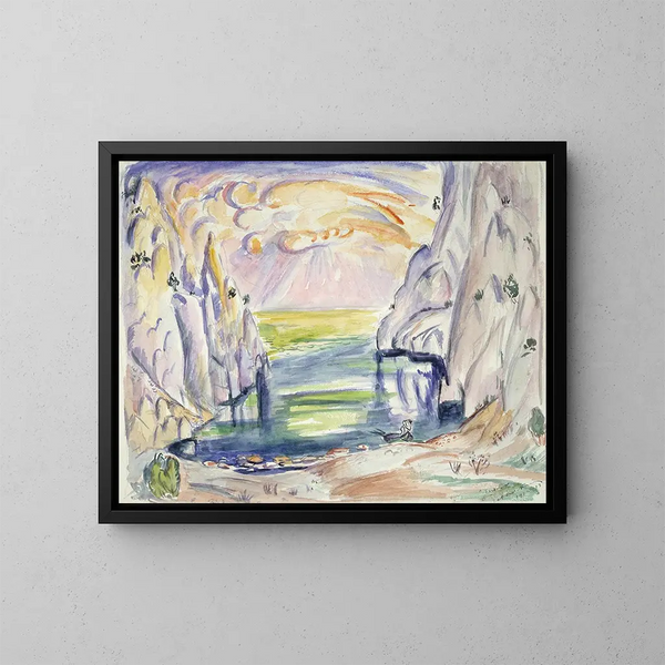 Vigne près de Vaux Cassis - Émile Othon Friesz — quadro incorniciato alla parete