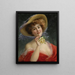 Fille à la rose jaune - Émile Vernon — quadro incorniciato alla parete