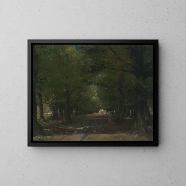 Entrée dell'abbazia di Tongerlo - Émile Vloors — quadro incorniciato alla parete
