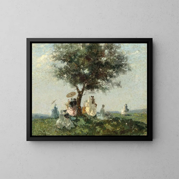 Das Picknick - Emma Ciardi — gerahmtes Bild an der Wand