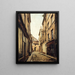 La rue Sauval - Emmanuel Lansyer — gerahmtes Bild an der Wand