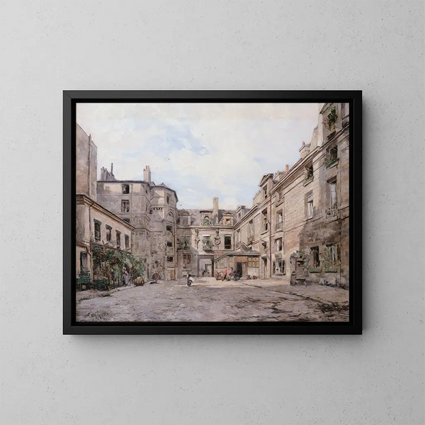 Le passage Charlemagne - Emmanuel Lansyer — gerahmtes Bild an der Wand