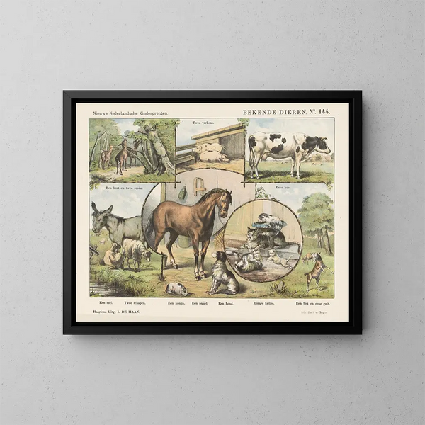 Animali famosi - Emrik Binger — quadro incorniciato alla parete
