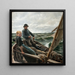 In mare - Albert Edelfelt — quadro incorniciato alla parete
