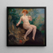 Head-to-head woman with dog - Alfred Philippe Roll — framed artwork on a wall