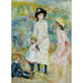 Reproduktion des Gemäldes Kinderbild am Meeresufer, Guernsey - Pierre-Auguste Renoir