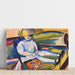 Reproduction of the painting Child on a sofa - Henry Lyman Sayën