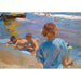 Riproduzione del dipinto Bambini sulla spiaggia, Valencia - Joaquín Sorolla