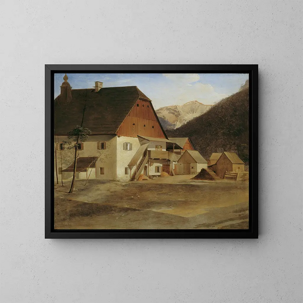 La grande maison de la martre à Hirschwang sur la Rax - Erasmus von Engert — quadro incorniciato alla parete