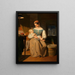 Mother and Child at Christmas - Erasmus von Engert — framed artwork on a wall