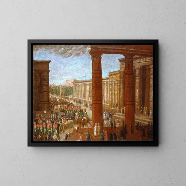 L'armata dei faraoni in marcia - Erastus Salisbury Field — quadro incorniciato alla parete