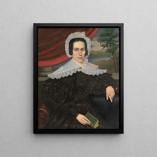 Erastus Salisbury Field - Woman with a Green Book Louisa Gallond Cook.webp