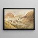 Corn Cobs and Farmhouses Painting Hill Farm Capel-y-Finn Wales - Eric Ravilious — framed artwork on a wall