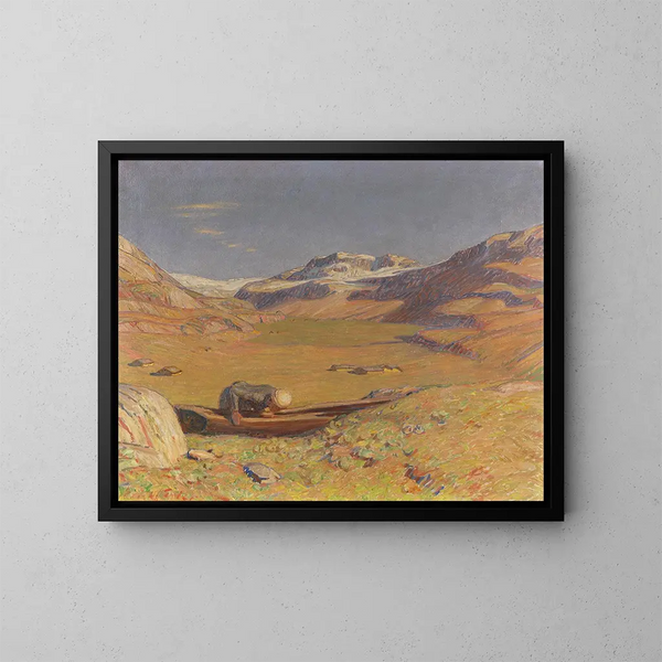 Sonniger Herbst - Erich Erler — gerahmtes Bild an der Wand
