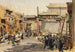 Beijing, lively street in front of the city gate Qianmen Zhengyangmen - Erich Kips — artwork view
