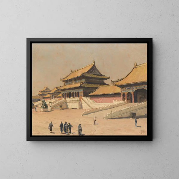 in der Verbotenen Stadt in Peking - Erich Kips — gerahmtes Bild an der Wand