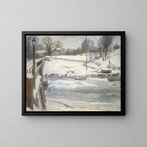 De Lysaker - Erik Werenskiold — gerahmtes Bild an der Wand