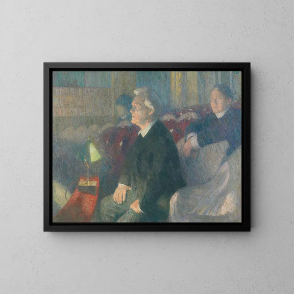 Portrait des Theaterdirektors Bjørn Bjørnson - Erik Werenskiold — gerahmtes Bild an der Wand