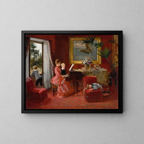 Le Duo - Ernest-Ange Duez — gerahmtes Bild an der Wand