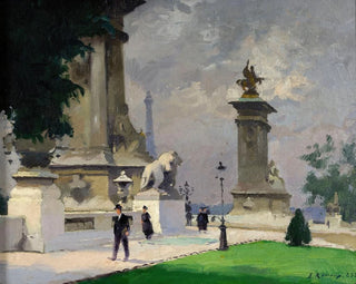 Ernest Jules Renoux - LEntre du Pont Alexandre III.webp